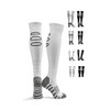GRASSENGINE Pre-Cut Grip Soccer Socks with 3 Holes - Anti-Cramp