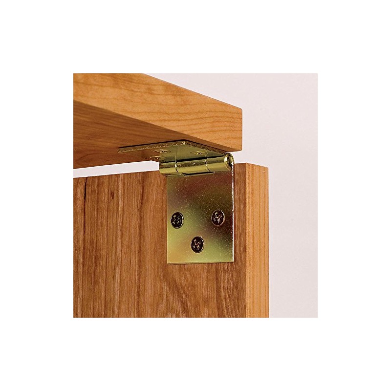 Yellow Zinc-Plated Drop Leaf Hinges for Straight Edges