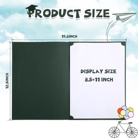 Fainne 200 Pcs 8.5 x 11 Certificate Holders Diploma Holders Document Covers with Gold Foil Border Certificate Folders for Letter Size Diploma Graduation Documents Awards Cardstock(Green)