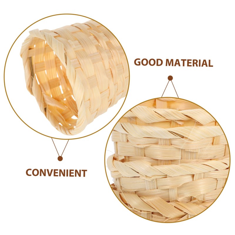 STOBAZA 3sets Tiny Basket Organizer Woven Storage Basket Small Baskets