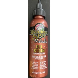 Eclectic Unicorn Spit Sparkling Wood Stain & Glaze Gel, Metallic Athena Copper, 4 Ounce