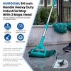 Commercial Mop with 3 Replacement Heads & 1 Handles, 64"
