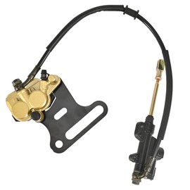 Trkimal Rear Brake Master Cylinder & Caliper Replacement for Chinese Dirt Pit Bike Baja SSR Apollo Taotao Roketa Sunl SSR 50cc 70cc 90cc 110ccc 125cc 200cc Fit 15mm Wheel Shaft(B Rear Master Cylinder)