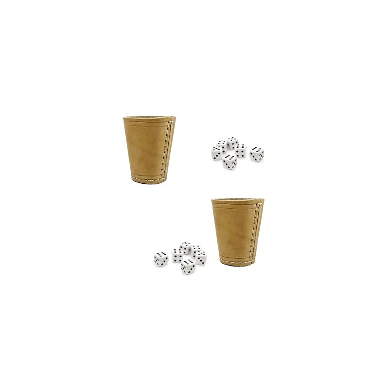 Dice Cup with 6 Dice in Set of 2 -