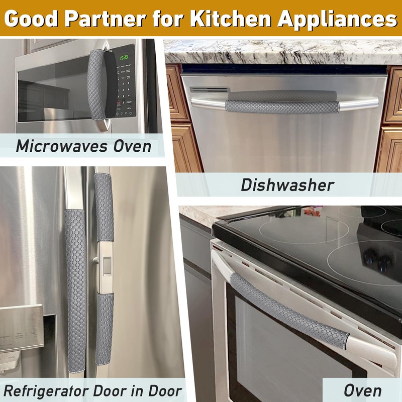 Refrigerator Door Handle Covers, 5 PCS, Performance Appliance Handle Covers,