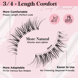 Bepholan False Eyelashes Natural Look Fake Eyelashes 3D Super Fluffy Eye Lashes Wispy Soft Band Easy to Apply 3 Pair Faux Mink Strip Lashes(M11)