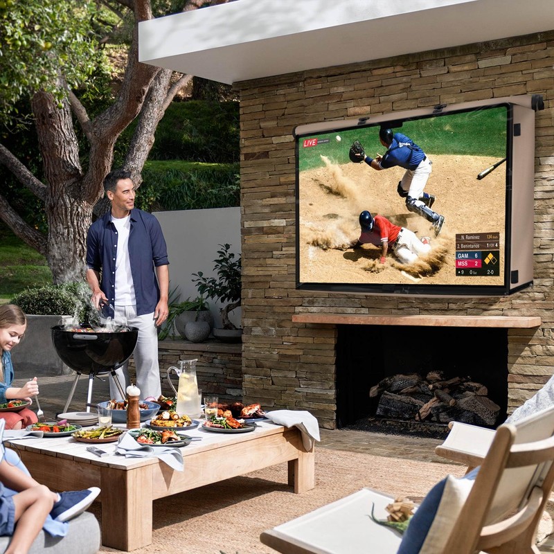 ULTCOVER Waterproof Outdoor TV Cover with Clear Front Flap for
