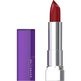 Maybelline Color Sensational Lipstick, Lip Makeup, Cream Finish, Hydrating Lipstick, Nude, Pink, Red, Plum Lip Color, Plum Rule, 0.15 oz; (Packaging May Vary)
