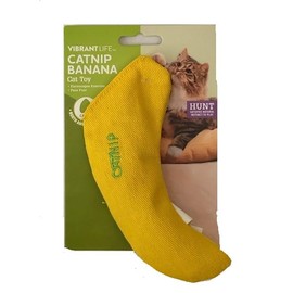 Vibrant Life Cat Toy Yellow Banana Catnip Pure Fun 6.5"