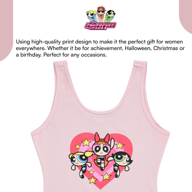 Powerpuff Girls Ladies Bodysuit Shapewear - Buttercup, Blosson, Bubble and