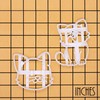 Set of 2 Cat Cookie Cutters (Happy Cat and Cat