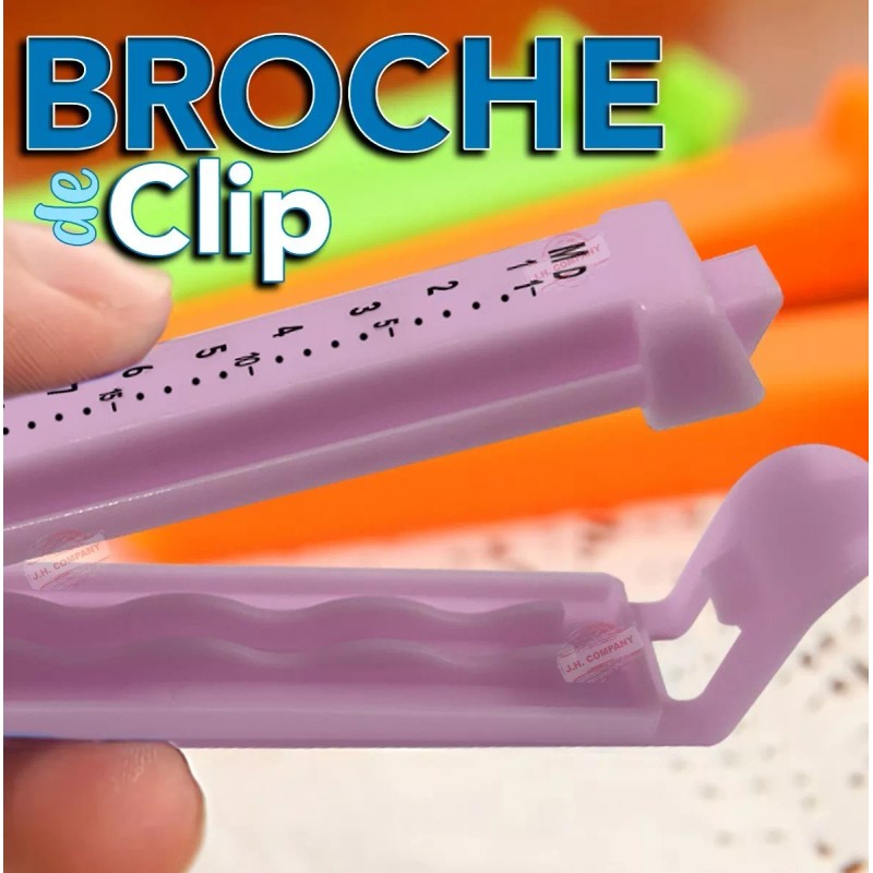 J.H. Company Set 8 Pcs Clips Sellado De Bolsa Alimentos