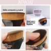 Brocha Facial Kabuki Plana Maquillaje Base Corrector Polvo