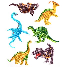 Pracht Creatives Hobby Diamond Painting Dinosaur Sticker Set for Kids 5+ Years