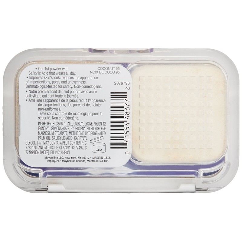 Maybelline New York Super Stay Better Skin Powder, Coconut, 0.32