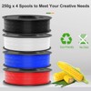 WEEDO PLA Filament 1.75mm Bundle for 3D Printer, 4 Rolls