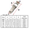 (10 Pieces) Stainless Steel Spring Loaded Latch Clamp Clips for