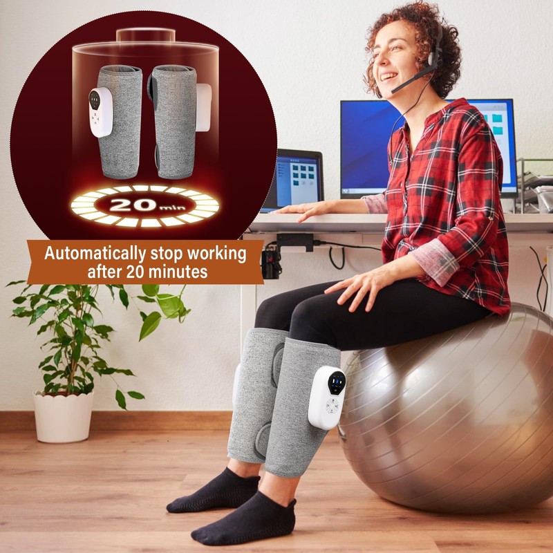 Onherm 1 x Leg Massager for Lymphatic Drainage with Air
