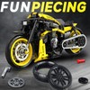 MJDDJA 1:8 Muscle Motorcycle Car Building Set for Adults, Kickstand