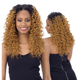 Organique Mastermix DEEP WAVE 3PCS 18"/20"/22" (1B Off Black) - Shake-N-Go Synthetic Weave