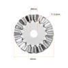 sourcing map 2pcs Rotary Cutter Blades 45mm Medium Wave Blade