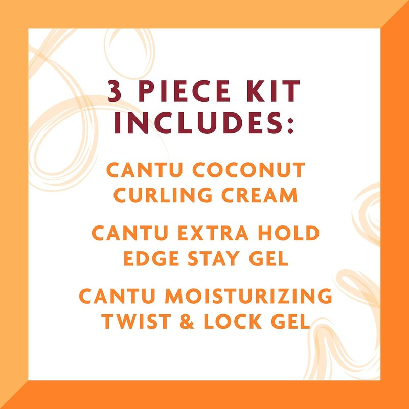 Cantu Coconut Twist Bundle, 3 Count