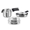 Zakarian by Dash TruPro™ 10 Piece Nonstick Stainless Steel Cookware