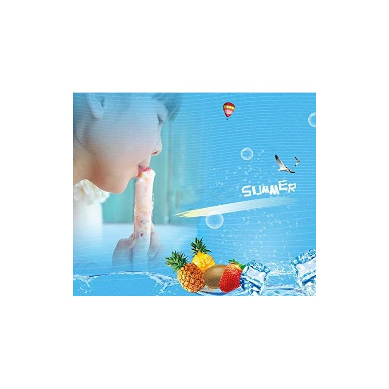 WYLSY 120Pcs Ice Popsicle Molds Bags Ice Cube Mold Ice