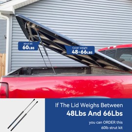 ARANA ML3860 23 inch 60lb Gas Struts Prop Springs Shocks, SE230P60 23" 60lb Replacement Lift Supports for RV Bed Camper Shell Teardrop Camper Trap Door Box Lid Floor Hatch, 2Pcs