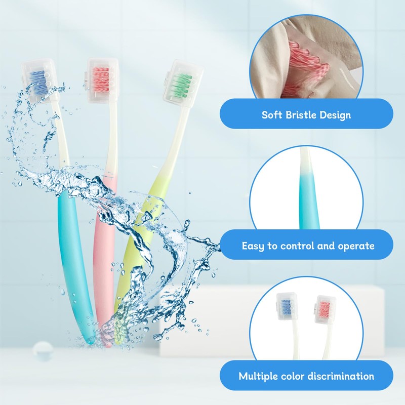 Ceonam 3-Pack Orthodontic Dental Care Kit – Includes Soft Bristle