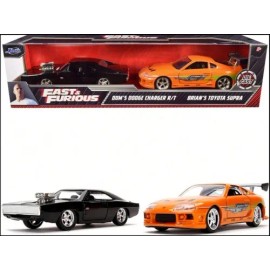 Jada 1:32 Pack Dom's Dodge Charger Brian's Toyota Supra F&f