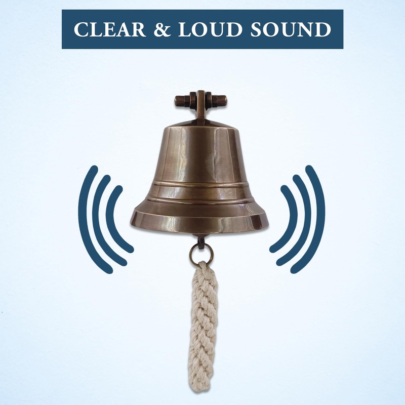 The Metal Magician Nautical Hanging Wall Mountable 4" Solid Brass