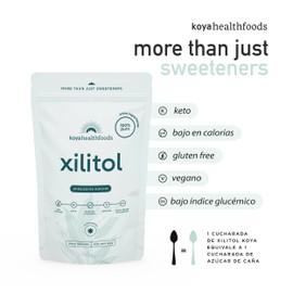 Xilitol 500g | Endulzante Natural para Dietas Keto con Bajos niveles de Azucar | Ideal para Panaderías y Cafeterías | Alternativa Saludable con Menos Calorías | Koya Health Foods