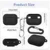 for Airpods Pro3 Case Cover, Soft Silicone Protective Case for
