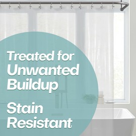 Mrs Awesome Extra Long Shower Curtain Liner with Magnets, 72x84 XL Clear PEVA Shower Liner, Long Plastic Shower Curtain for Bathroom, Lightweight & Waterproof, 72 x 84, Clear