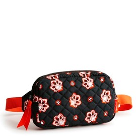 Vera Bradley Premium Cotton Mini Belt Bag, Brown/Orange Bandana