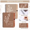 Resurhang 40 Pcs Christian Gift Spiral Journal with Retractable Ballpoint