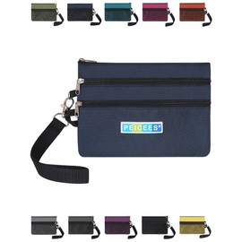 Peicees World Travel Essentials Currency and Passport Organizers Cash Cards Tickets Holder RFID Blocking Wallet, Dark Blue