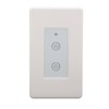Smart Wall Switch 2 Gang Touch Glass Panel Support Voice