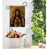 Feast of Sacred Heart of Jesus Canvas Burlap Flag Stand