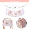 Rose Gold, Blush & White Highchair Banner - 1st Birthday