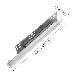 Operitacx 2pcs Heavy Duty Soft Close Drawer Slides Durable Cold Rolled Cabinet Slide Rails for Smooth Silent Operation for All Drawer Types