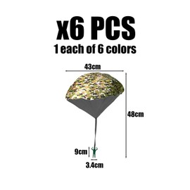 HDGSAFD 6 Stück Fallschirmspielzeug, Tarnfallschirm, Handgeworfener Fallschirm Für Kinder, Outdoor-Spielzeug Für Kinder, Kreatives Spielzeug