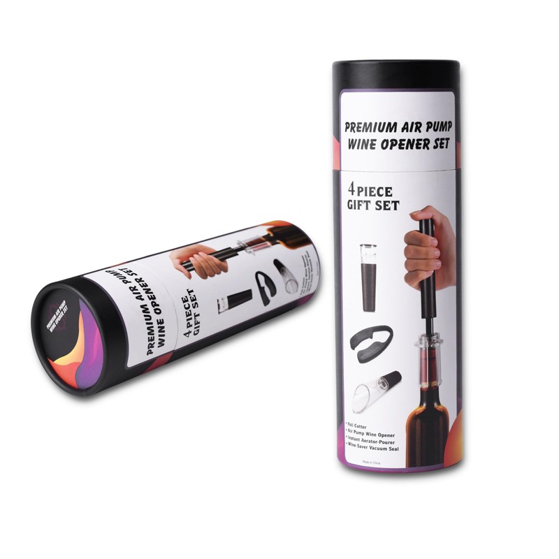 Seabella Air Pressure Pump Bottle Opener with Foil Cutter, Aerator