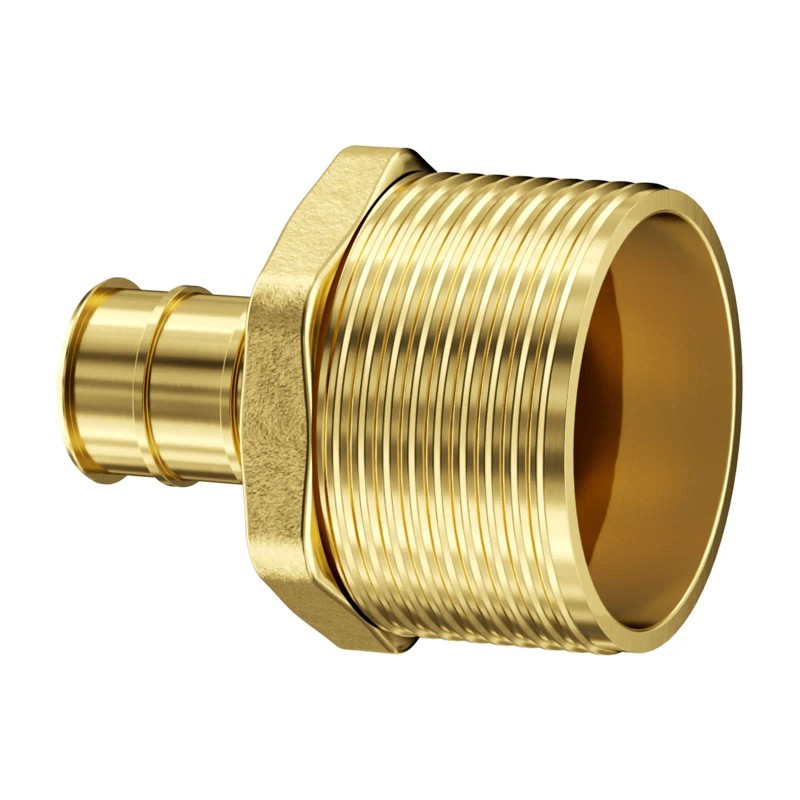 25pcs 1/2\" Brass Pipe Fittings Clamp-Style 1/2 NPT External Thread