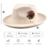 FADACHY Fedora Hats for Men & Women Wide Brim Felt