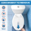 Plexon Soft Cushioned Toilet Seat, Elongated White, Slow-Close Lid &