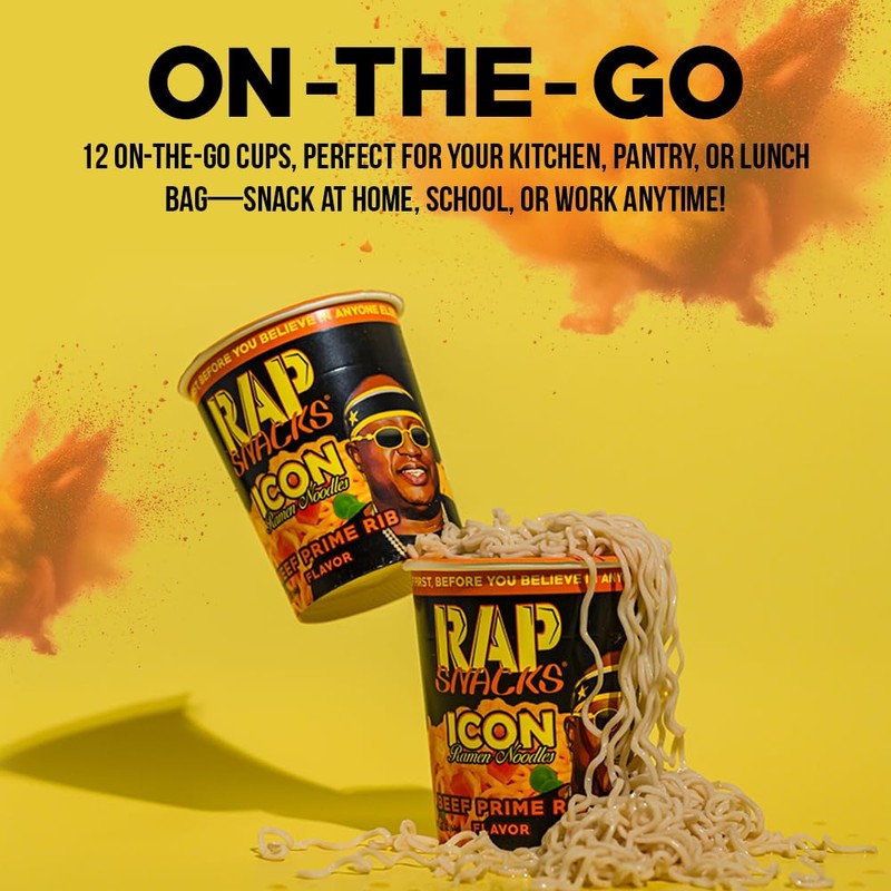 Rap Snacks Creamy Chicken Gumbo ICON Ramen Noodles Master P-Pack