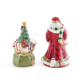 Fitz and Floyd Fitz & Floyd Holiday Home African American Salt and Pepper, Multicolored