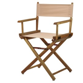 Casual Home 18" Director's Chair Natural Frame with Tan Canvas